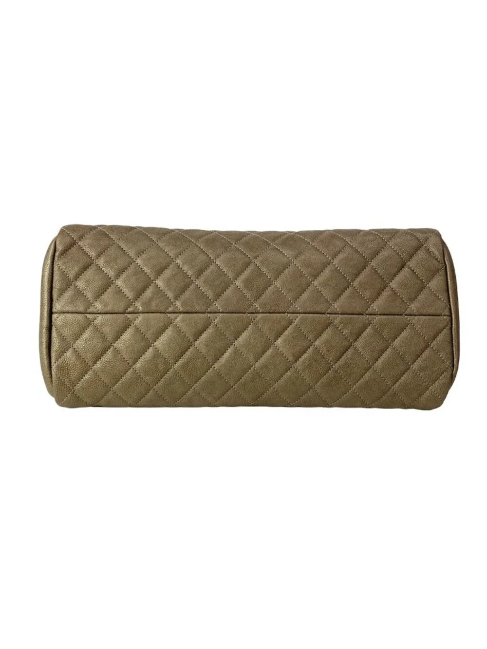 Chanel Shoulder Bag Mademoiselle Khaki Gold